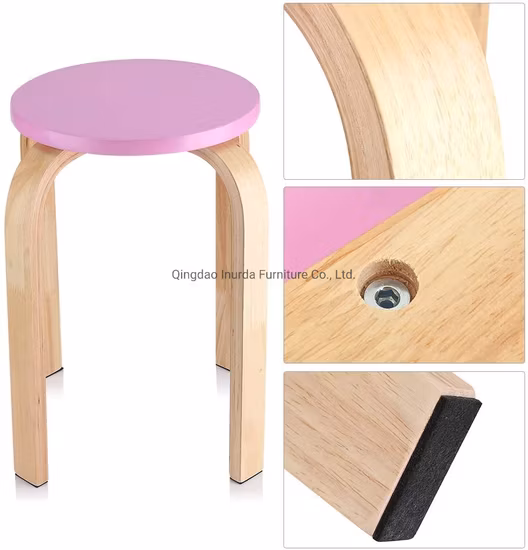 Hand Woven Decorative Stool for Living Room and Bedroom Step Stool