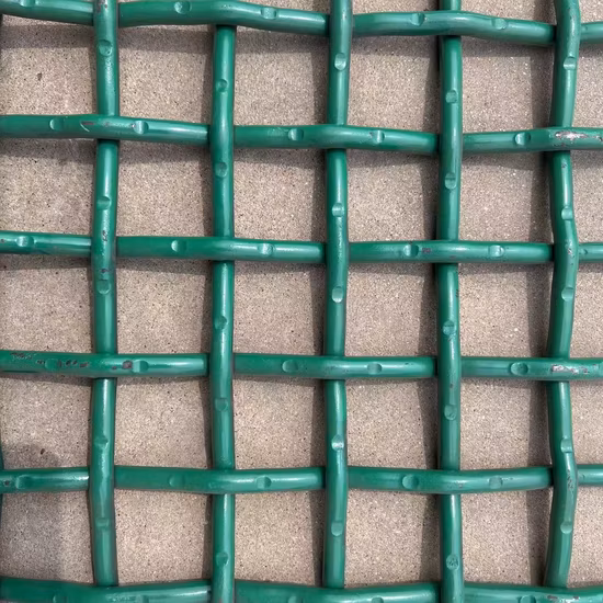 Vibration Screen Crusher Mesh Woven Plain Weave Strong Structure Mine Sieving Heavy Crimped Wire Mesh Iron Steel