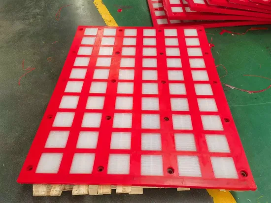 Polyurethane PU Rubber Urethane Crusher Metal Sand Polyester Quarry Rock Dewatering Tension Screen Construction Aggregate Plastic Vibrating Sieve Mesh 