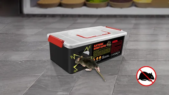 Automatic Shut Electric Rodent Trap for Garage Office, Catch Rat CE RoHS 