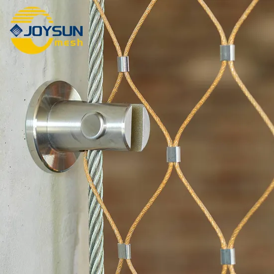 50mm X 50mm Flexible Stainless Steel Wire Rope Mesh Net Garden Fence Safety Fence Ferrule Climbing Plant Support Mesh Construction Wire Mesh 