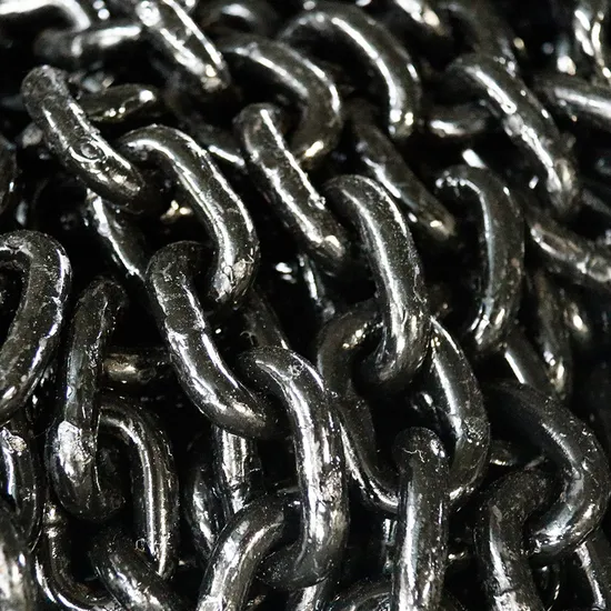 Lifting Chain G80 G43 Mining High Strength Welded Heavy Iron Round Lifting Link Black Mining Chain 